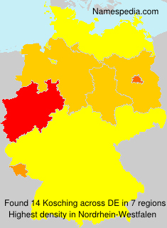 Surname Kosching in Germany Surname Kosching in Germany