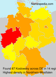 Surname Koslowsky in Germany Surname Koslowsky in Germany