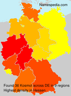 Surname Kosmol in Germany Surname Kosmol in Germany