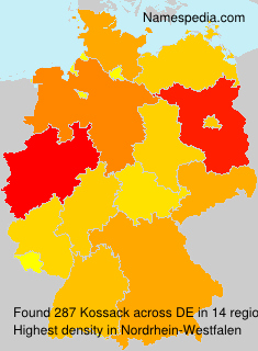 Surname Kossack in Germany Surname Kossack in Germany