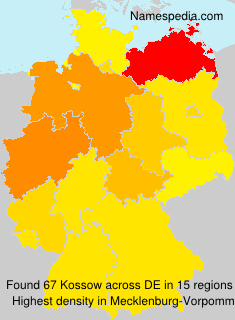 Surname Kossow in Germany Surname Kossow in Germany