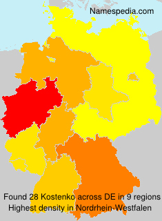 Surname Kostenko in Germany Surname Kostenko in Germany