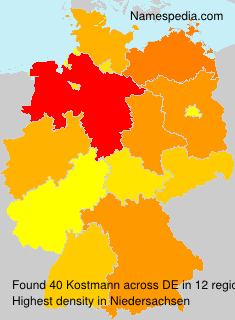 Surname Kostmann in Germany Surname Kostmann in Germany