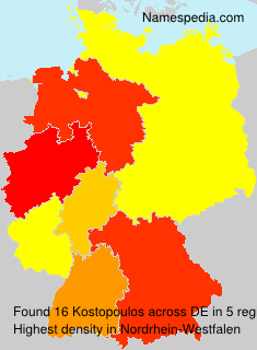 Surname Kostopoulos in Germany Surname Kostopoulos in Germany