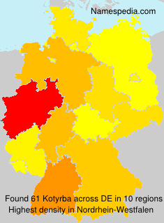 Surname Kotyrba in Germany Surname Kotyrba in Germany