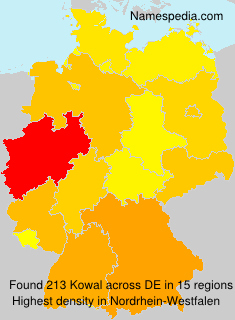 Surname Kowal in Germany Surname Kowal in Germany
