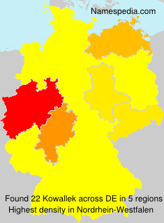Surname Kowallek in Germany Surname Kowallek in Germany