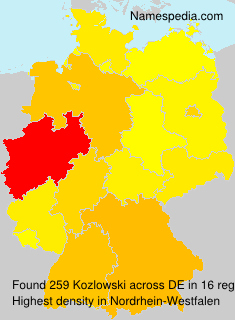 Surname Kozlowski in Germany Surname Kozlowski in Germany