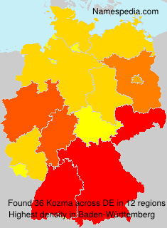 Surname Kozma in Germany Surname Kozma in Germany
