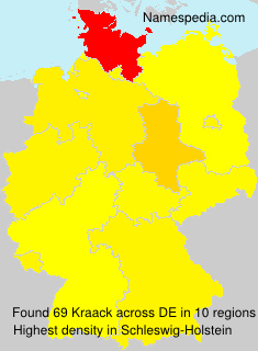 Surname Kraack in Germany Surname Kraack in Germany