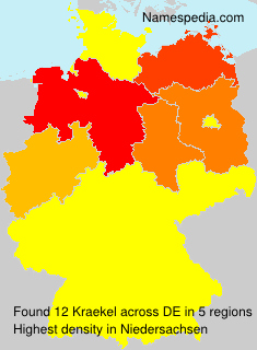 Surname Kraekel in Germany Surname Kraekel in Germany