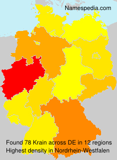Surname Krain in Germany Surname Krain in Germany