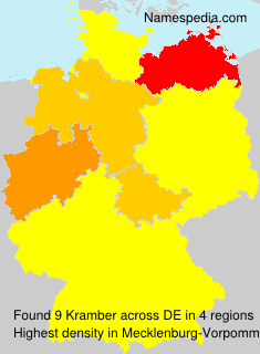 Surname Kramber in Germany Surname Kramber in Germany