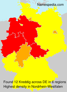Surname Kreddig in Germany Surname Kreddig in Germany