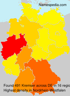 Surname Kremser in Germany Surname Kremser in Germany