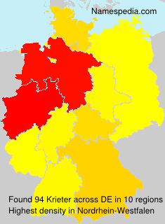 Surname Krieter in Germany Surname Krieter in Germany