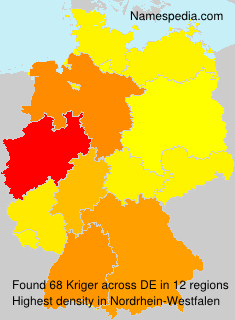 Surname Kriger in Germany Surname Kriger in Germany
