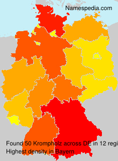 Surname Krompholz in Germany Surname Krompholz in Germany