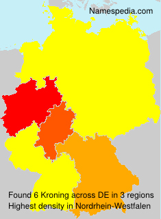Surname Kroning in Germany Surname Kroning in Germany