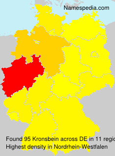 Surname Kronsbein in Germany Surname Kronsbein in Germany