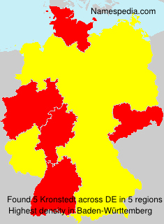 Surname Kronstedt in Germany Surname Kronstedt in Germany