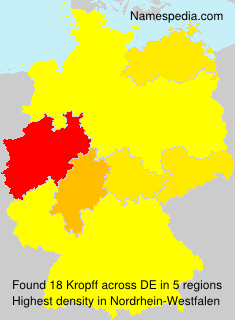 Surname Kropff in Germany Surname Kropff in Germany