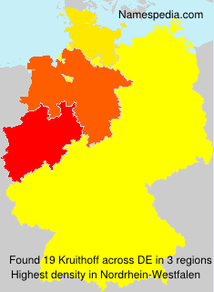Surname Kruithoff in Germany Surname Kruithoff in Germany