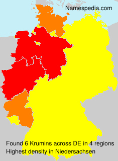 Surname Krumins in Germany Surname Krumins in Germany