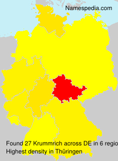 Surname Krummrich in Germany Surname Krummrich in Germany