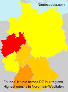 Surname Krupic in Germany Surname Krupic in Germany
