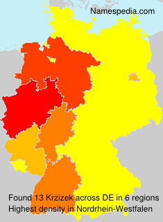 Surname Krzizek in Germany Surname Krzizek in Germany