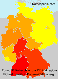 Surname Kubesch in Germany Surname Kubesch in Germany