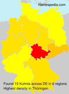 Surname Kuhnla in Germany Surname Kuhnla in Germany