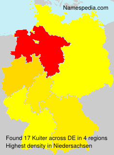 Surname Kuiter in Germany Surname Kuiter in Germany