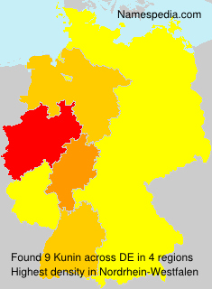 Surname Kunin in Germany Surname Kunin in Germany