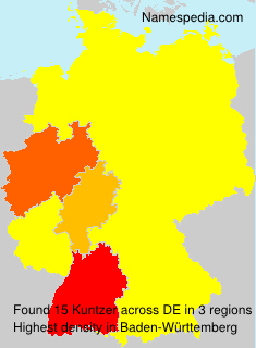 Surname Kuntzer in Germany Surname Kuntzer in Germany