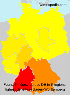 Surname Kunzi in Germany Surname Kunzi in Germany