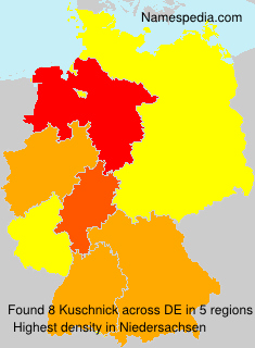 Surname Kuschnick in Germany Surname Kuschnick in Germany