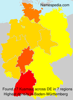 Surname Kusmaul in Germany Surname Kusmaul in Germany