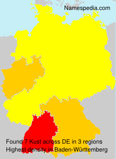 Surname Kust in Germany Surname Kust in Germany