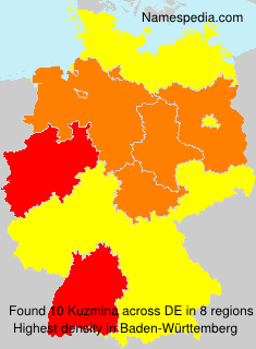 Surname Kuzmina in Germany Surname Kuzmina in Germany