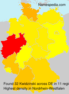 Surname Kwidzinski in Germany Surname Kwidzinski in Germany
