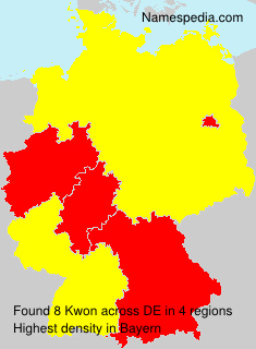 Surname Kwon in Germany Surname Kwon in Germany