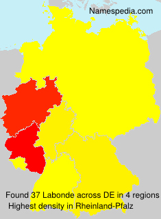 Surname Labonde in Germany Surname Labonde in Germany