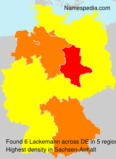 Surname Lackemann in Germany Surname Lackemann in Germany