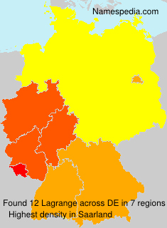Surname Lagrange in Germany Surname Lagrange in Germany