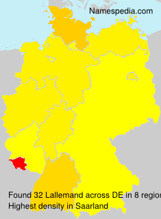 Surname Lallemand in Germany Surname Lallemand in Germany