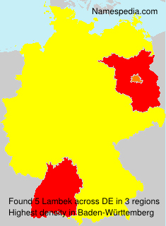 Surname Lambek in Germany Surname Lambek in Germany