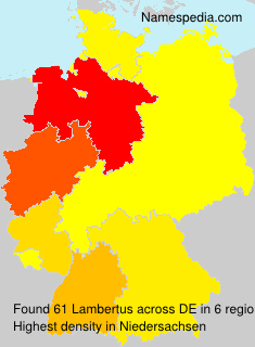 Surname Lambertus in Germany Surname Lambertus in Germany