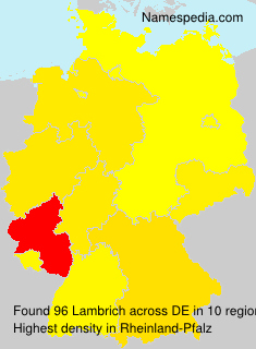 Surname Lambrich in Germany Surname Lambrich in Germany